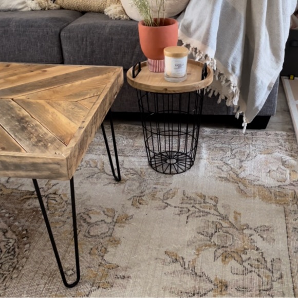 Vintag woven rug 6 X 9.2 , beautiful condition 4 months old - Picture 2 of 5